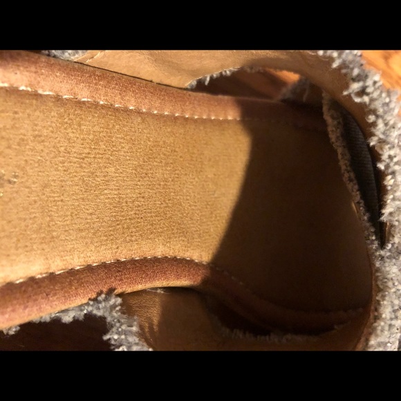 FOREVER THRILL platform denim heeled sandals - Picture 9 of 15